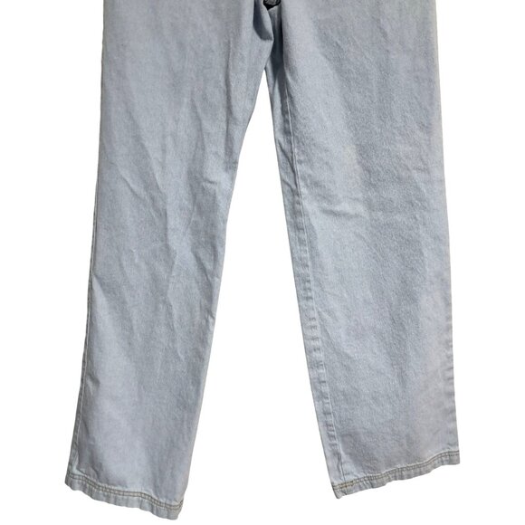 Universal Thread Jeans Womens Light Blue Wide-Leg Paper Bag Waist Cotton Drawstr - Picture 5 of 10